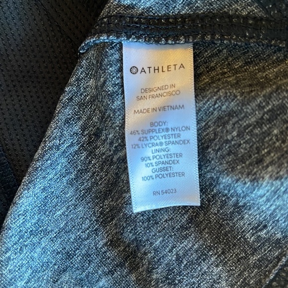 Athleta Excursion Skort Black Heather Gray Lycra Sport Workout Athletic Leisure - Picture 6 of 8
